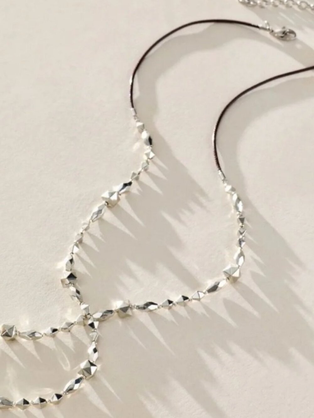 NWT Free People Chasing You Belly Chain in Silver